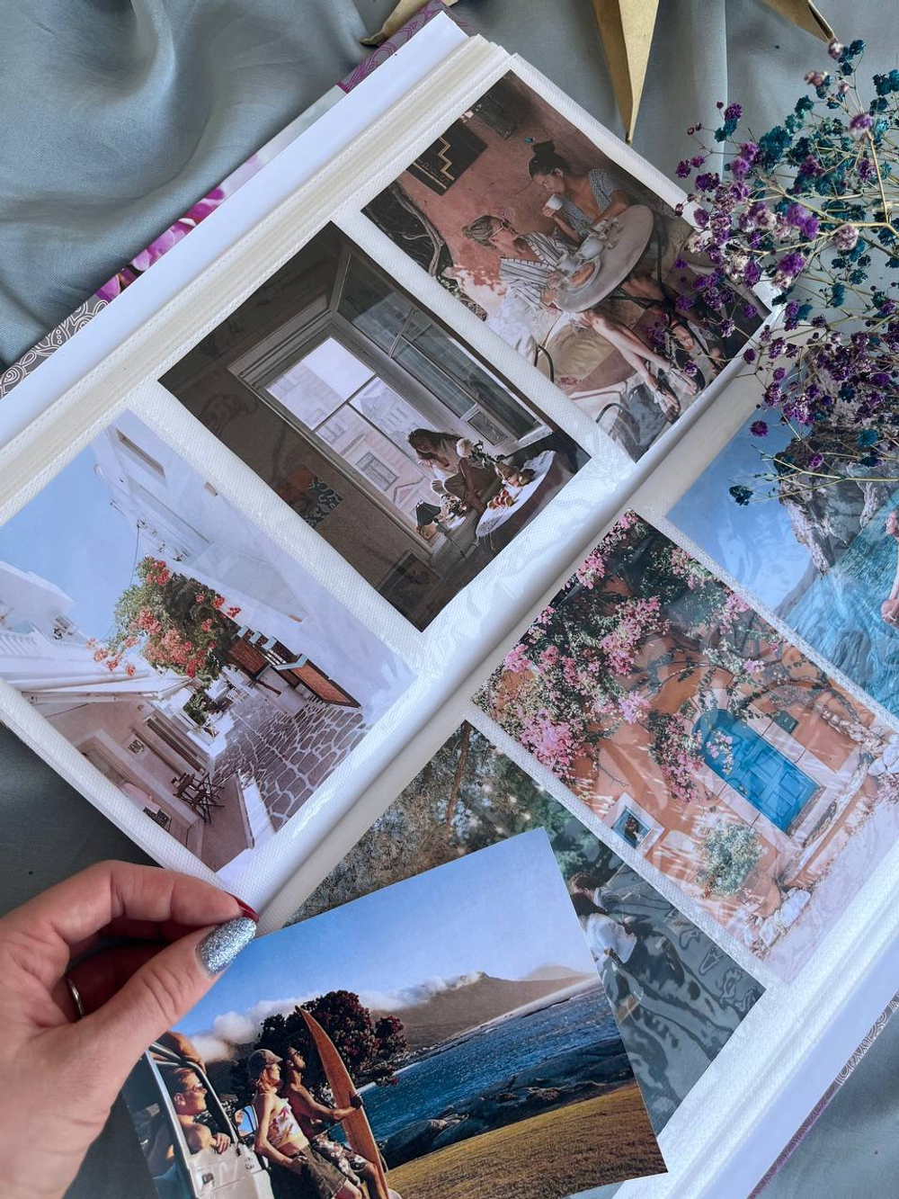 Фотоальбом на 300 фото 10х15 см, пластик. листы bloom Сакура