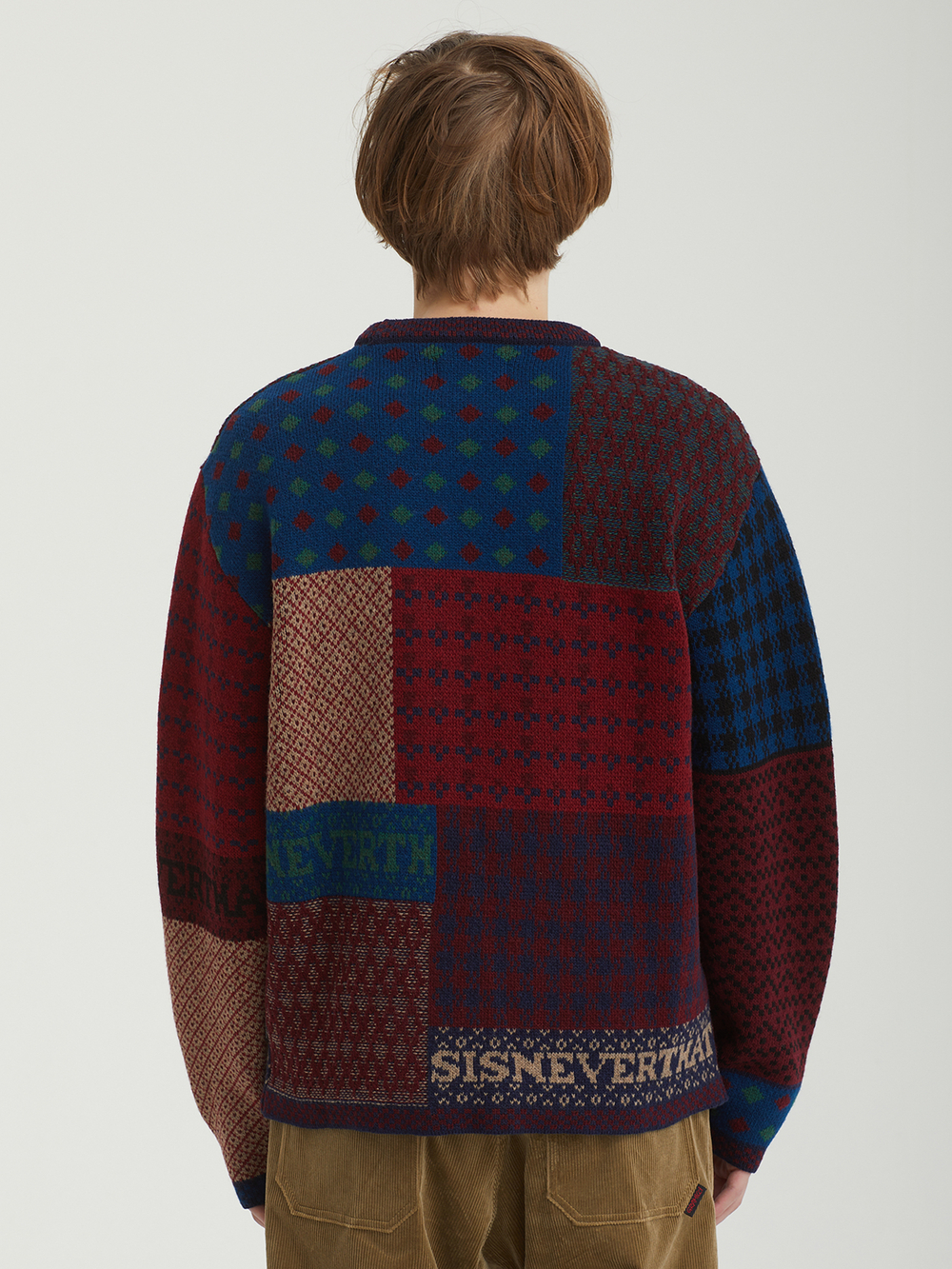 Мужской Свитер Block Knit