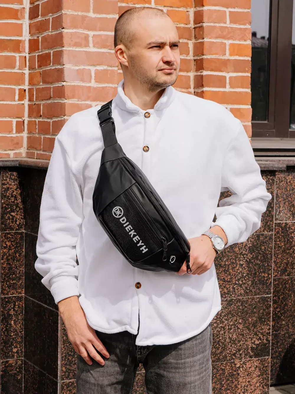 Сумка через плечо cross body бананка поясная