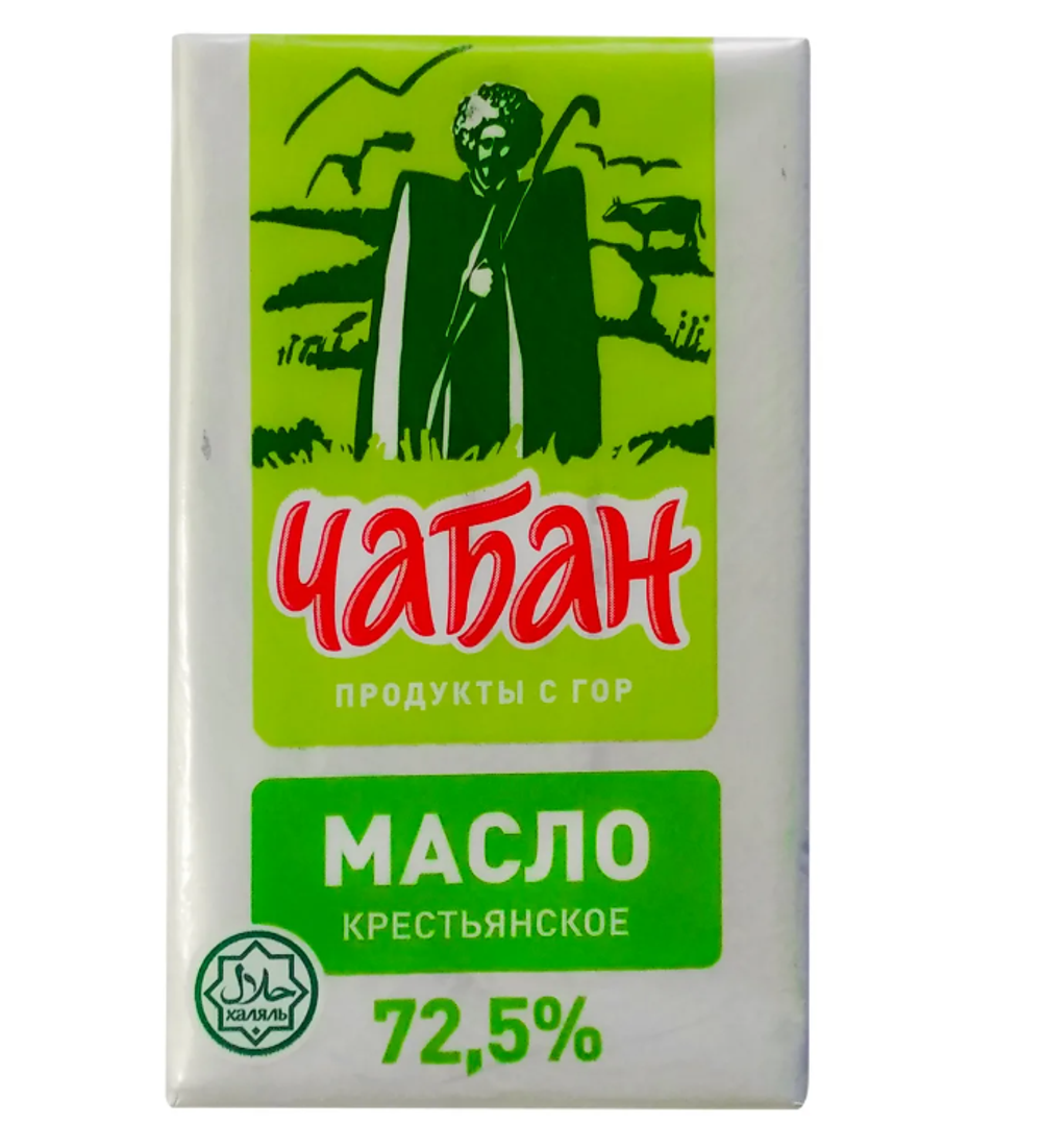 Масло сливочное 72.5% Чабан 180г