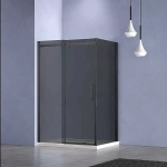 Душевой уголок Vincea Como-N VSR-4CN9014CGB 140x90 профиль черный/стекло тонированное