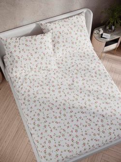 Постельное белье Сказка "Весенние цветы" 1,5-сп   наволочка 50х70 1шт Простынь  150х215 см  Пододеяльник 145х215 см