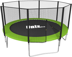 Батут unix line simple 10 ft green (outside)