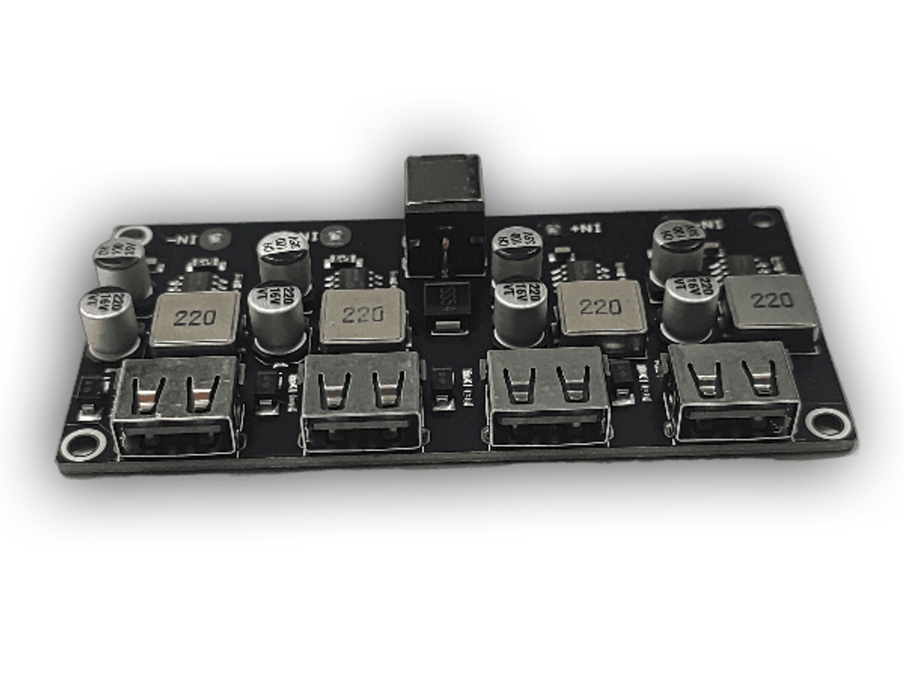 USB модуль зарядки и поддержкой QC3.0 (4 порта)