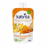 Пюре фруктово-злаковое Kabrita Мультизлаковый пудинг с облепихой (с 6 месяцев) 100 г