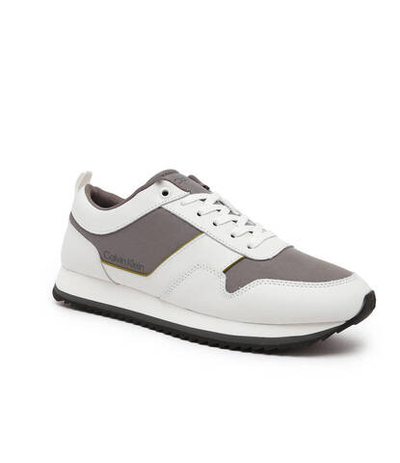 Кожаные кроссовки low top lace up mix Calvin Klein - белый(HM0HM00741)