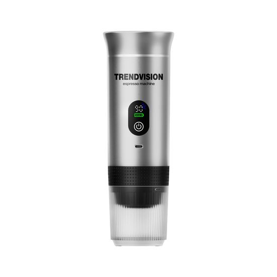 Портативная эспрессо-машина TrendVision Travel Coffee Maker (TCM-240h) (Silver) серебрянный