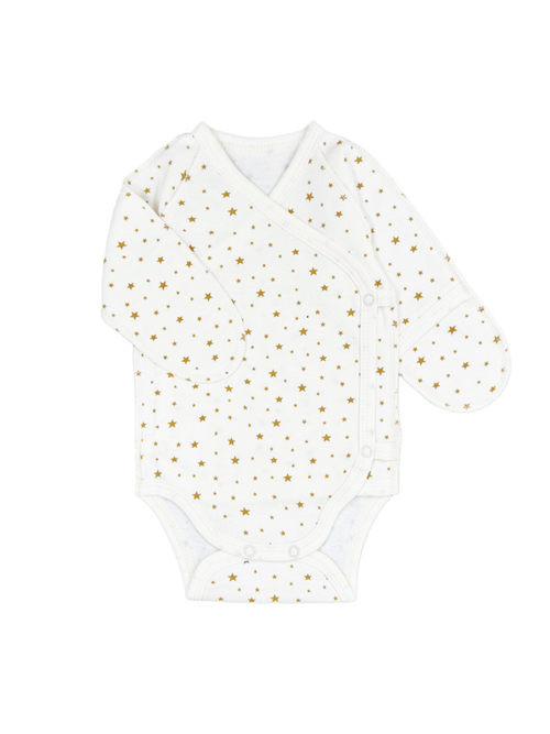 Боди-кимоно (утепленный) Звездочки wheat  (56,62)