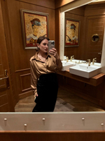 Рубашка шелк ЧЕРНЫЙ