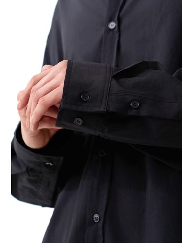 Черная хлопковая рубашка 