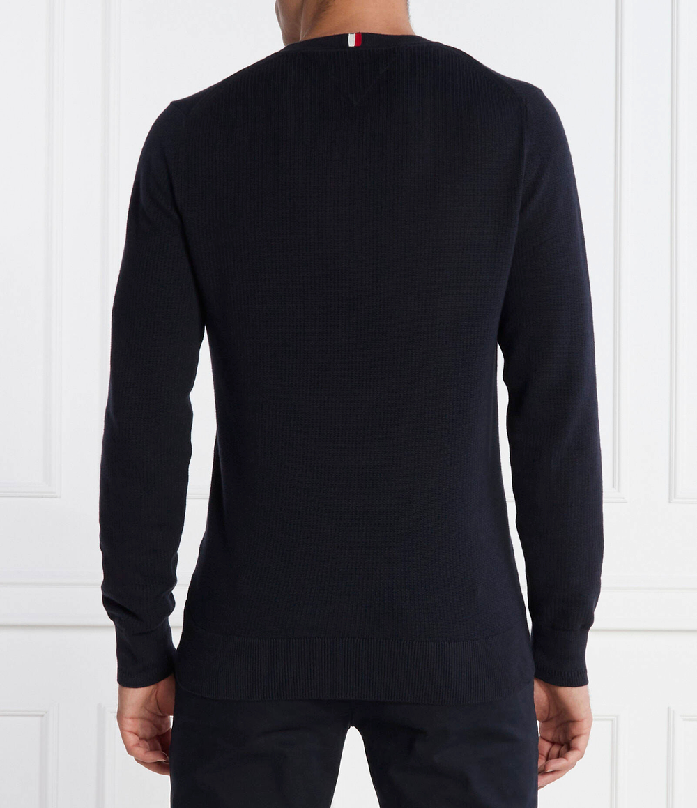 Свитер CHAIN RIDGE STRUCTURE Tommy Hilfiger - темно-синий(MW0MW33511)