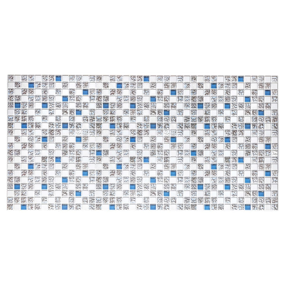 Листовая панель ПВХ "GRACE" Мозаика Коллаж голубой 960*480*0,3 мм