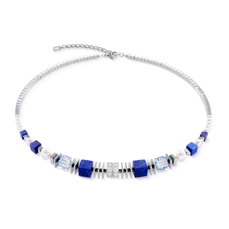 Колье Coeur de Lion Blue-Silver 3047/10-0717