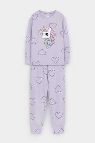 пижама  для девочки  К 1621/лепесток орхидеи,контурное сердце