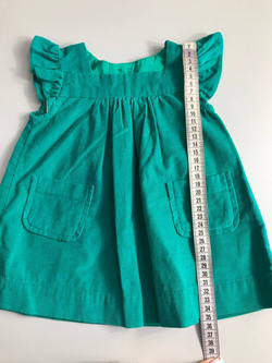 Платье из тонкого вельвета в красивом оттенке для фотосессии на 6 месяцев