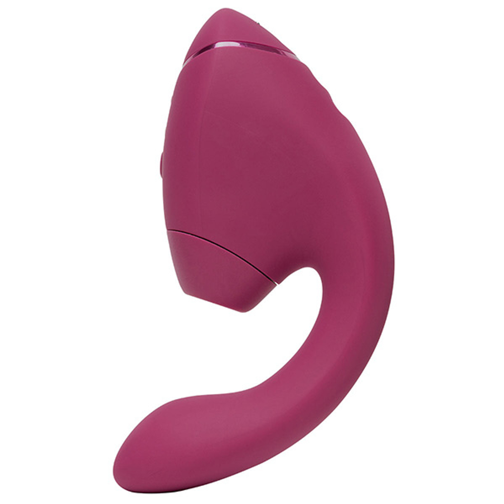 Розовый вибратор 19,5см с вакуумным стимулятором Womanizer Next Duo Dusky Pink WZ142SG3