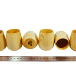 Набор деревянных стаканов (бокалов) из древесины кедра 6 шт