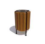 Урна уличная круглая "Гео", тик