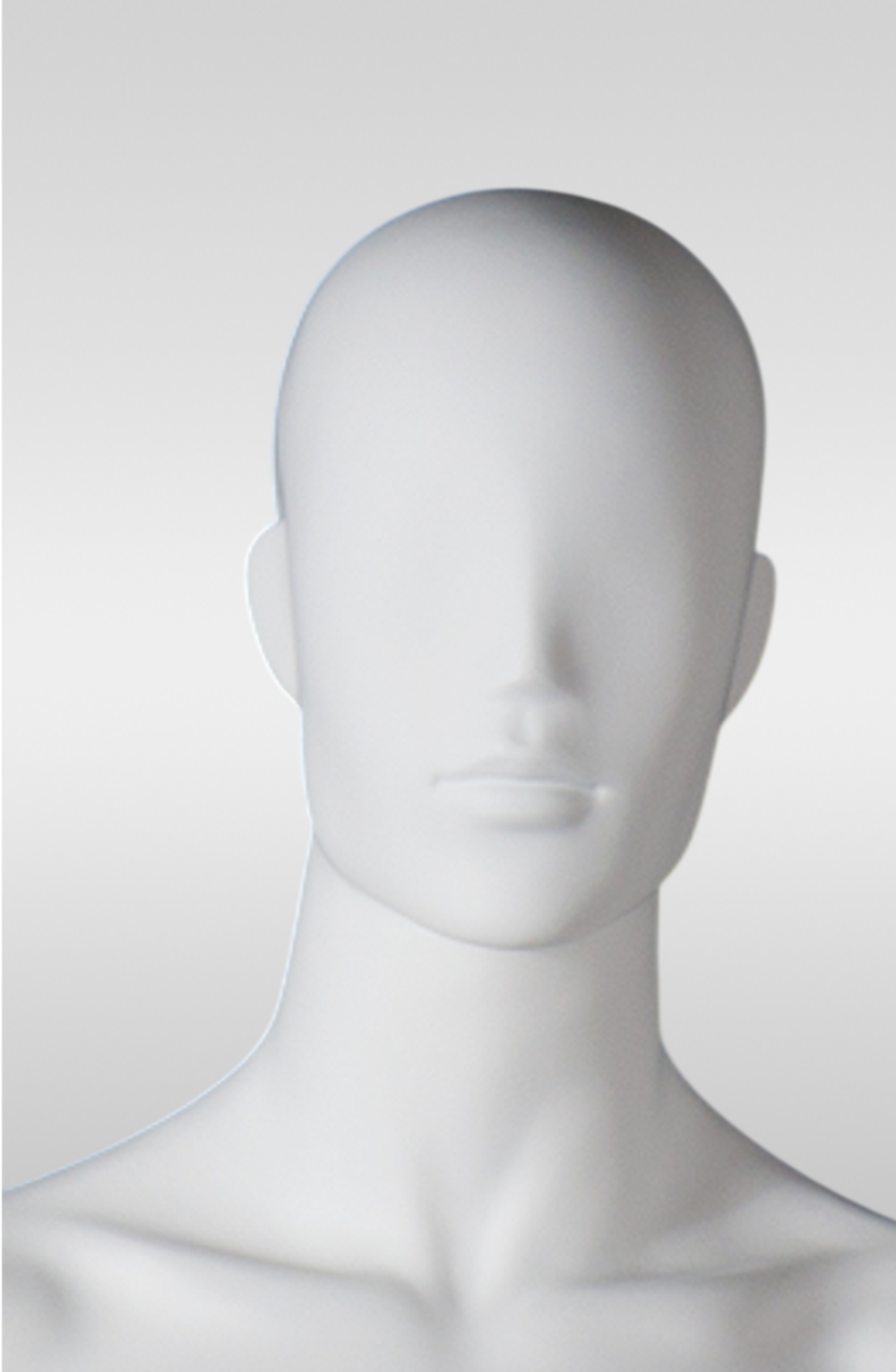 Мужской абстрактный манекен Mark 2/Белый матовый