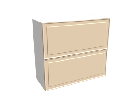 Кухня Модуль ШВГ 801Г Белый / Антично-бежевый