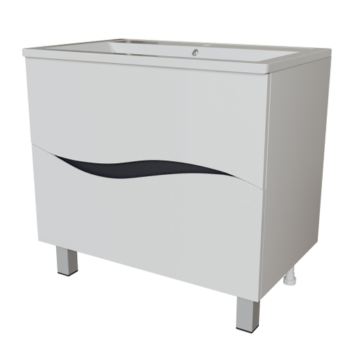 Тумба д/ванной "Лайф-80" под раковину Марго-80 (MIXLINE) (ПВХ)