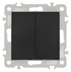 Выключатель для жалюзи без рамки Arte Milano 206 206.38-2.black