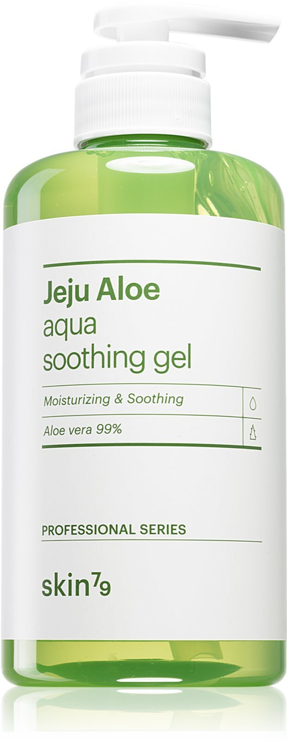 Skin79 Jeju Aloe Aqua Soothing Gel - успокаивающий увлажняющий гель с алоэ вера /   500  ml  / GTIN 8809393404035
