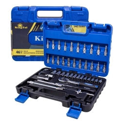Набор инструмента 46пр. 1/4''(6-гран.)(4-14мм) KINGTUL KT-2462-5 EURO