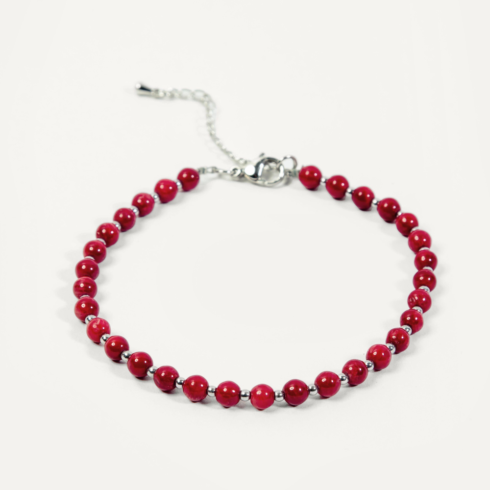 Браслет на ногу Celeb RED