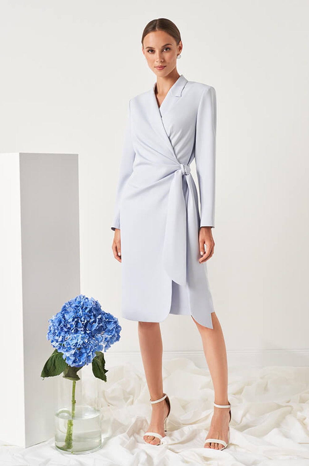 51464 Платье женское (голубой мел)