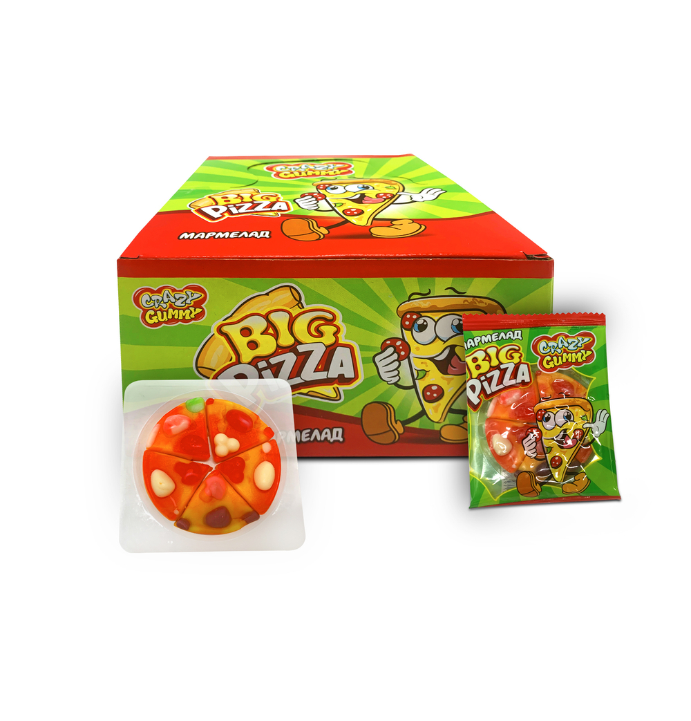 Мармелад «CRAZY GUMMY. BIG Pizza» 16гр*36шт*12 блоков