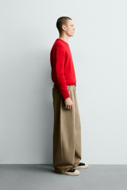 ZARA ДЖИНСЫ BALLOON FIT, ПЕСОЧНЫЙ