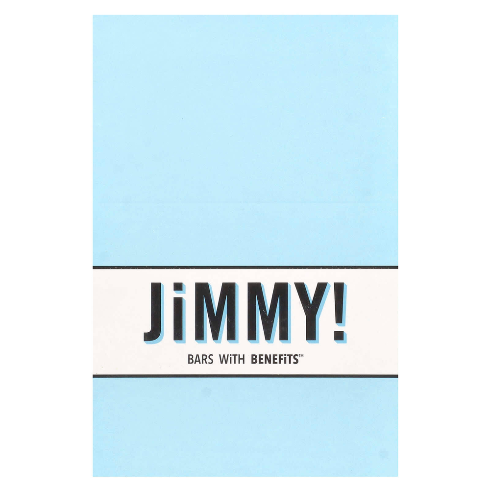 JiMMY!, Bars With Benefits, протеиновый батончик, мятное печенье и крем, 12 батончиков, 58 г (2,05 унции)