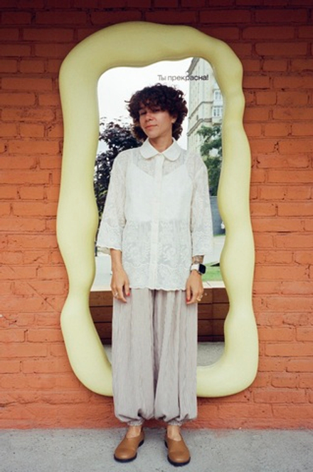 Рубашка из кружевного шитья