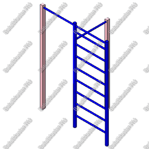 ТУРНИК ДВОЙНОЙ СО ШВЕДСКОЙ СТЕНКОЙ