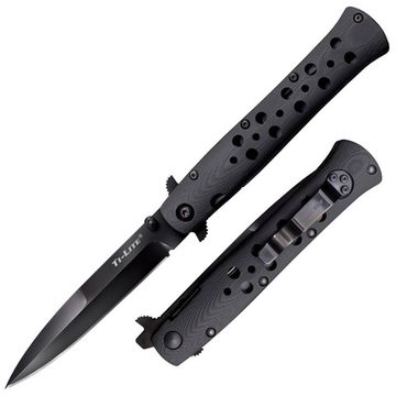 Складной нож Cold Steel 26C4 Ti-Lite 4 G10 Handle c клинком из стали CPM-S35VN, рукоять G10