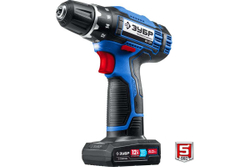 Дрель-шуруповерт ЗУБР Профессионал 12 В, 2 АКБ, в сумке DL-121-42