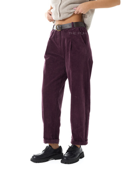 Фиолетовые вельветовые брюки