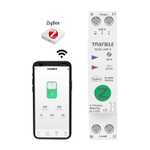 Умное Zigbee реле (выключатель) на DIN-рейку Taxnele TXCB2-VAP-Z с мониторингом энергопотребления / функциями защиты (Tuya / Smart Life)