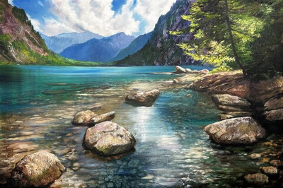 Озеро в горах