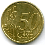 50 евроцентов 2011 год. Эстония. Регулярный выпуск. Нордик AUNC