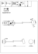 SLE201051-01 Светильник настенный Белый/Белый GU10 1*5W 4000K