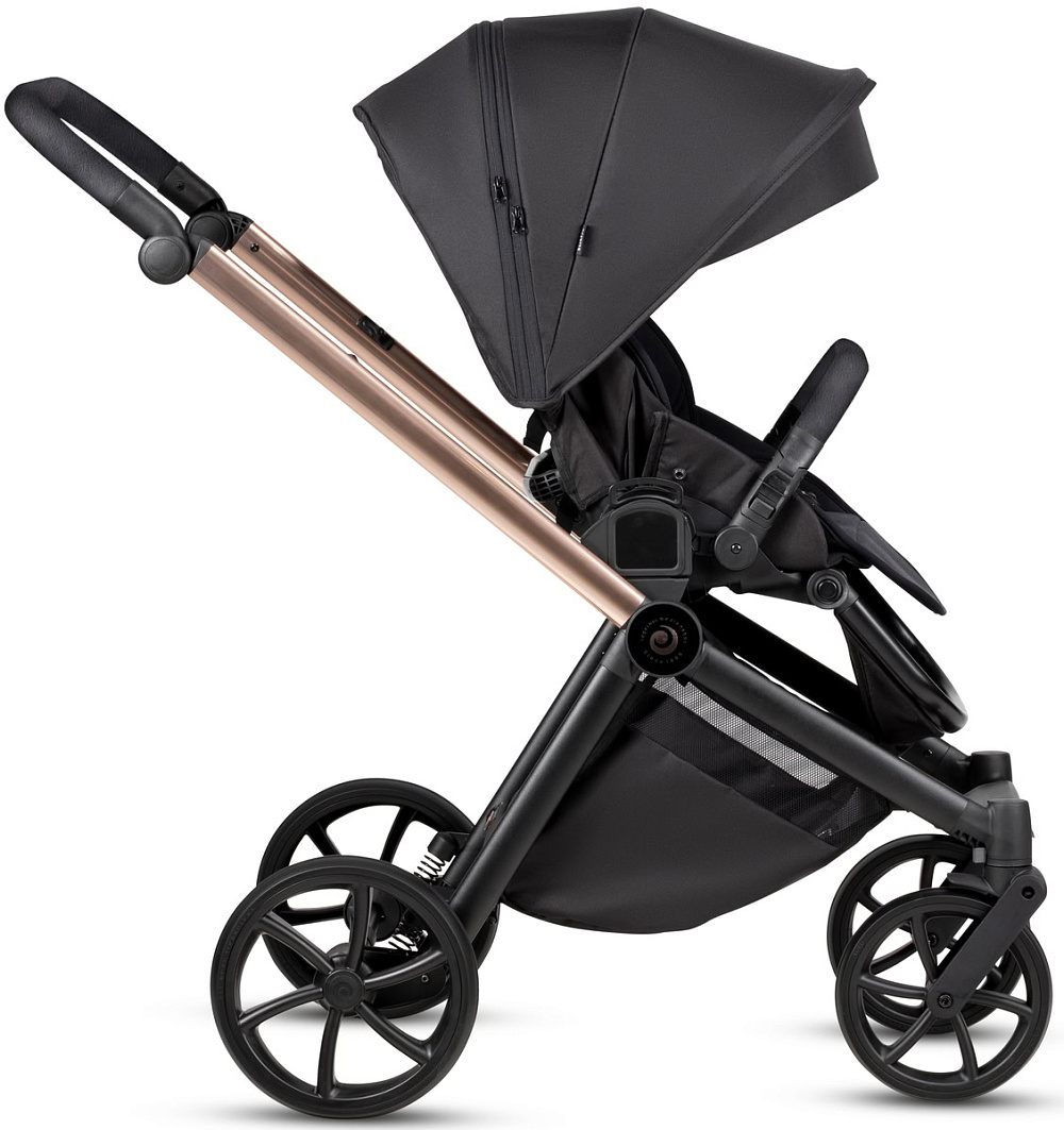 Детская коляска Tutis Mio 3 Plus Black Edition New 3 в 1 с автокреслом Elo Lux EduSky Black 1622292 Rose Gold
