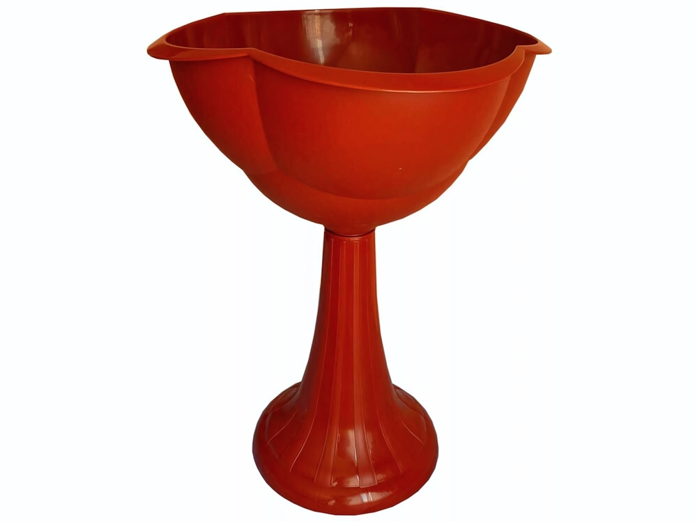 Кашпо на высокой стойке 30л терракот