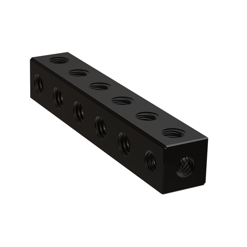 6 Hole Threaded Square Beam