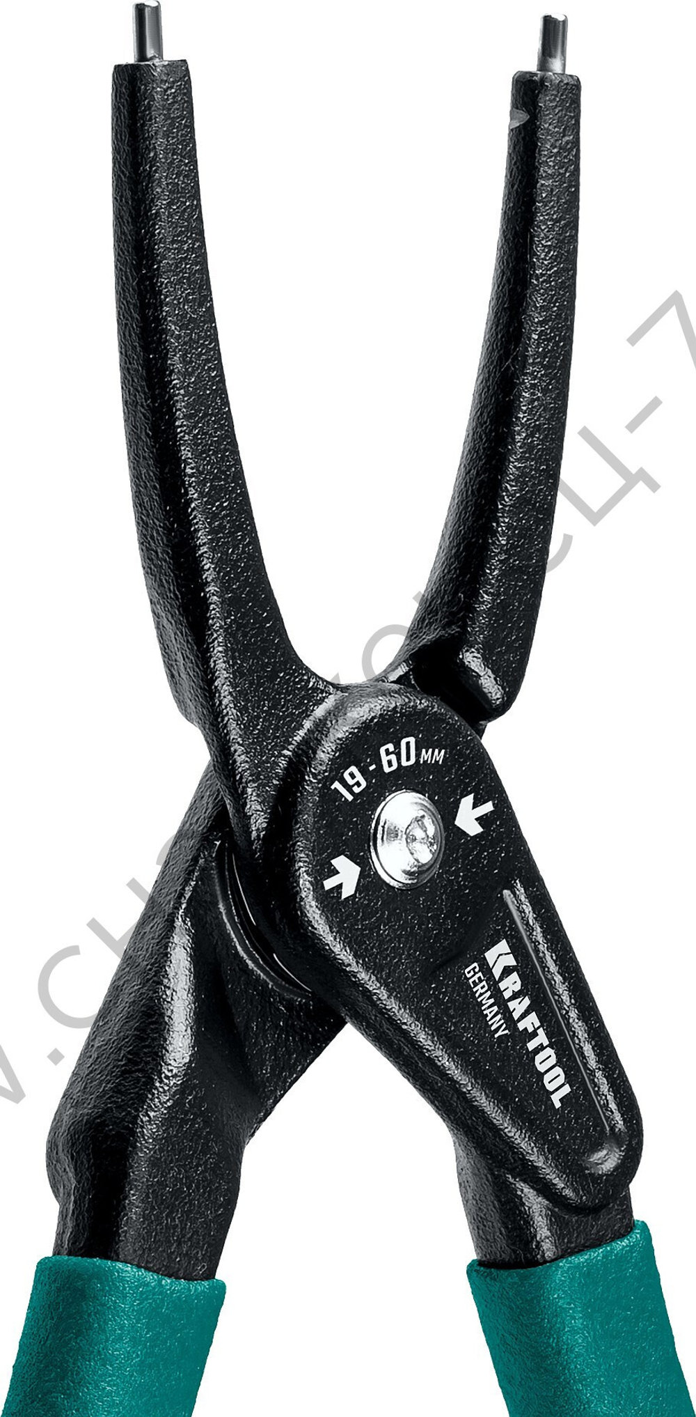 KRAFTOOL 180 мм, прямые губки, внутренний, Съемник стопорных колец (22812-1)