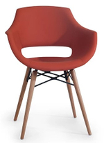 Кресло с обивкой Papatya Opal Wox KD, натуральный