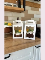 КОМПЛЕКТ для кулича с фигурным окном  15*15- 5 шт