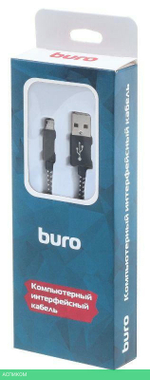 Кабель Buro Braided BHP RET MICUSB-BR 1м черный