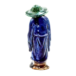 Китайский мудрец. Серия Chinese Mudmen Figurines / Грязевые люди. Китай, керамика Цзюнь, Шеквань. ок